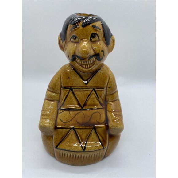 2 VINTAGE MEXICAN TEQUILA CERAMIC DECANTER MEN - Picture 3 of 12